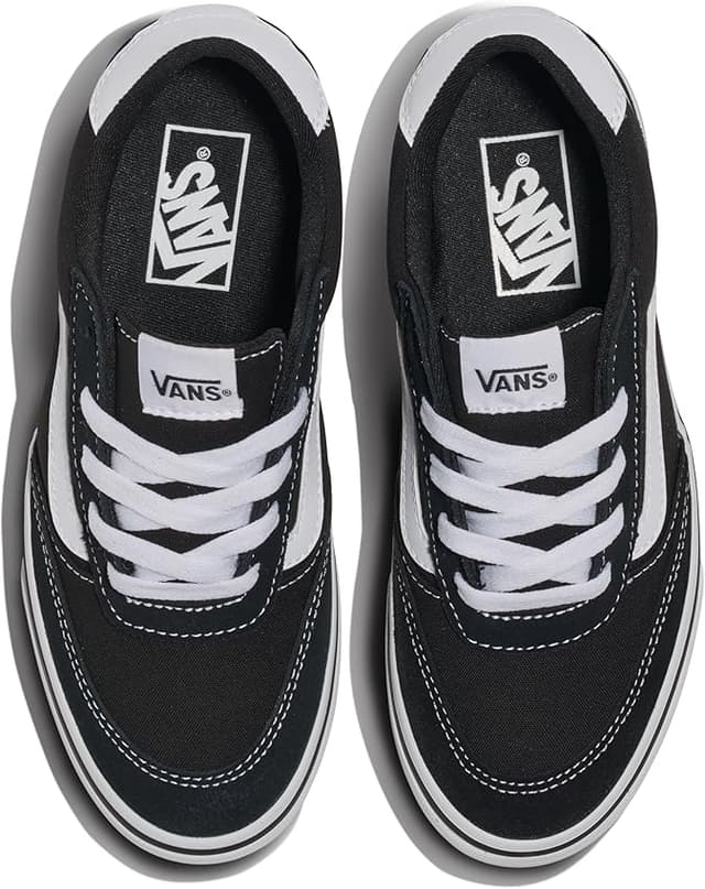 Detalle 1 de Vans Brooklyn LS Zapatillas Mujer 🖤 Blanco/Negro, 38.5 EU