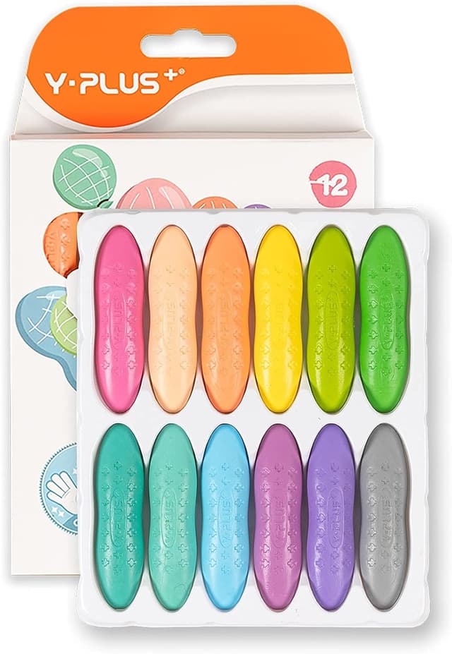 Detalle 2 de YPLUS Peanut Crayons 12-pack toddler crayons 🎨