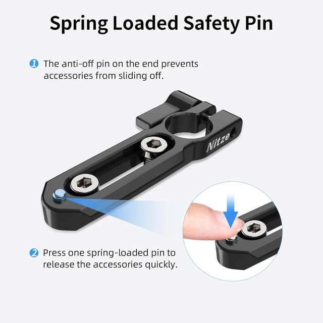 Detalle de Nitze NATO-Rail N49-NC3 mit 15mm Klemme