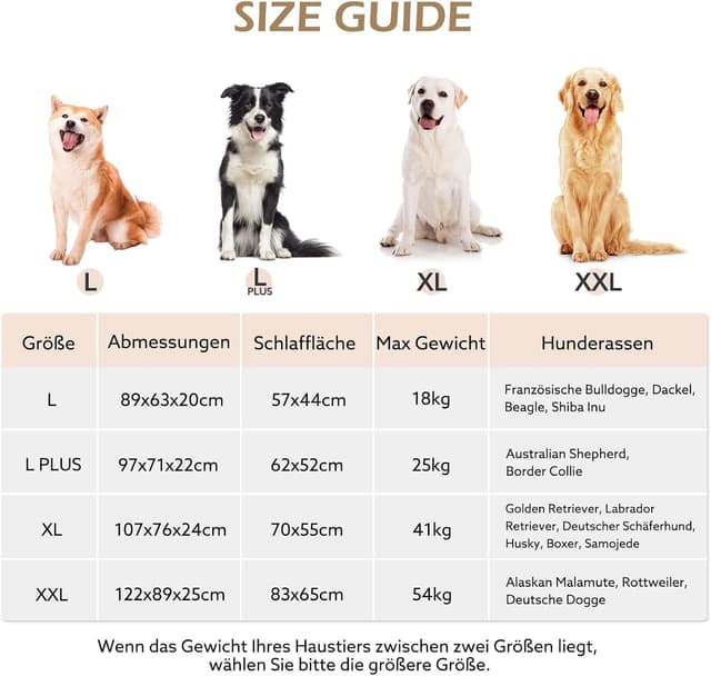 Detalle 2 de JOEJOY Cuccia per cani interna taglia grande ortopedica sfoderabile e lavabile 89x64x20 cm