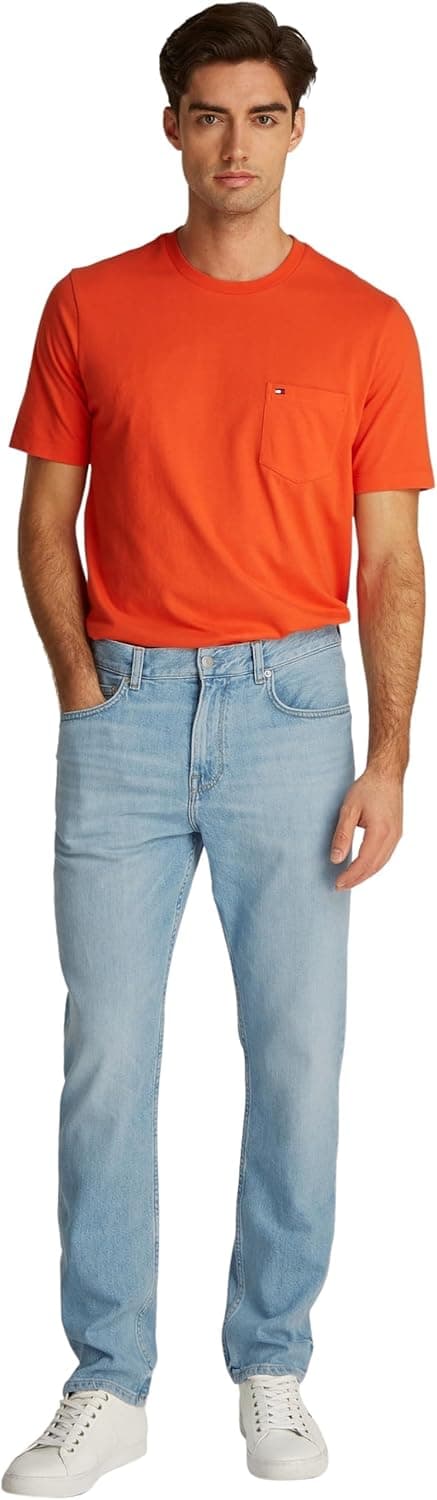 Detalle de Tommy Hilfiger Men’s Denton Heron Blue Straight Leg Jeans