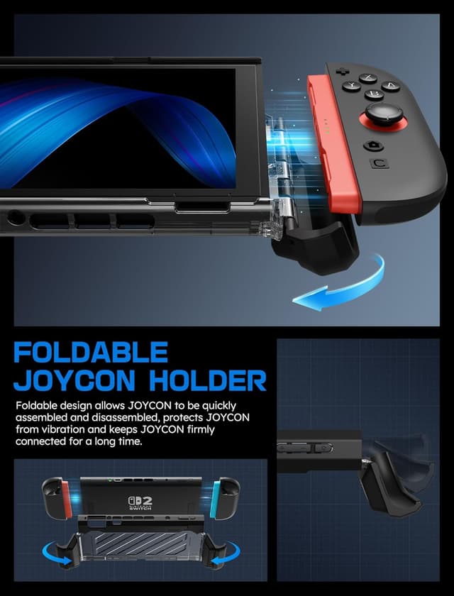 Detalle de SUPCASE Switch 2 Case 2025 Military-Grade