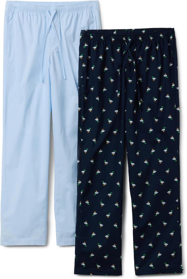 Detalle 2 de Amazon Essentials Men’s Full-Length Relaxed-Fit Pyjama Trousers (Cotton Poplin)