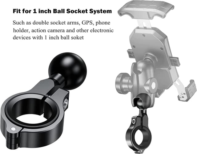 Detalle 2 de 1 inch Ball Mount Handlebar Accessory, 0.5-1.26 in