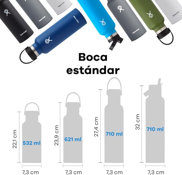 Detalle de Hydro Flask Standard Mouth 621 ml 🌊 Botella de Acero Inoxidable