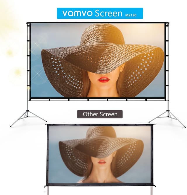 Detalle de Vamvo 120 inch projector screen with stand