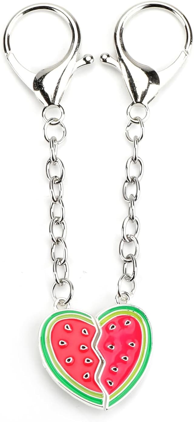 Detalle 2 de OBEISN Schlüsselanhänger „Avocado“ als Set für Paare – Geschenkidee für Freundin, beste Freundin & Geburtstag