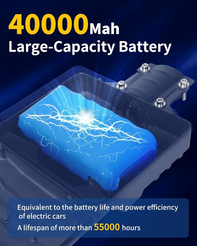 Detalle de Gefolly Lampione Solare LED da esterno con telecomando, 6500K, IP67