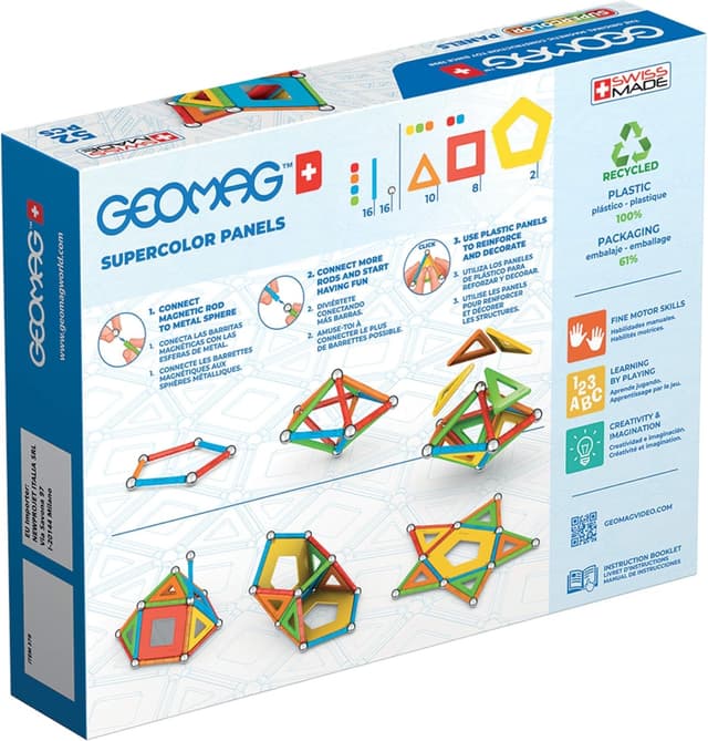 Thumbnail 1 de Geomag Supercolor - Juego de Bloques Magnéticos para Niños 🧪