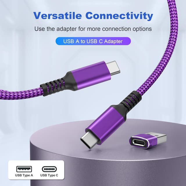 Detalle de BASESAILOR 10FT 60W USB C cable for iPhone
