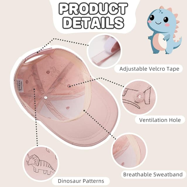 Detalle 2 de TOMEEK Sonnenhut Kinder Baseball Cap 46-48 cm