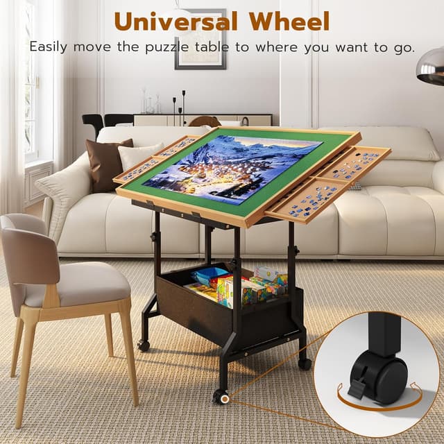 Detalle 2 de upvercy Large Puzzle Table 22.2–31.5 in 🧩