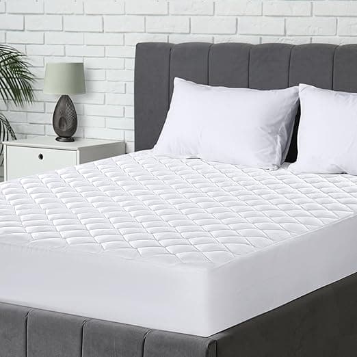 Detalle de Utopia Bedding Protector Acolchado 180x200 cm 🛏️ Transpirable Blanco