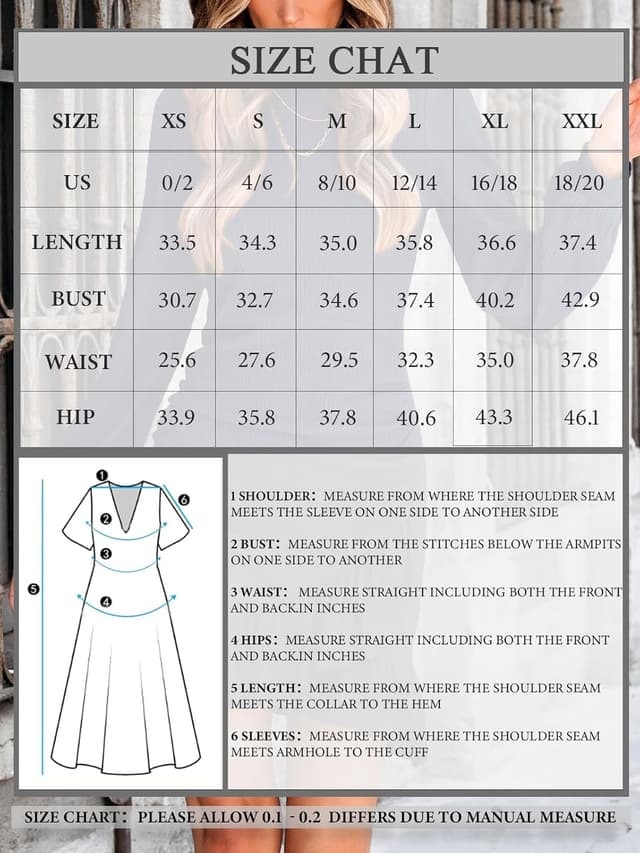 Detalle 2 de CUPSHE mini robe cocktail manches longues