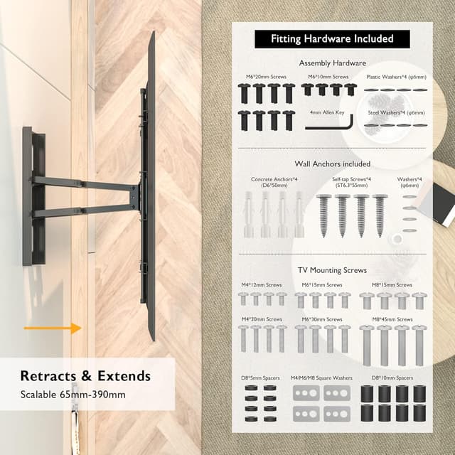 Thumbnail 5 de BONTEC Soporte TV 32-85" articulado 📺