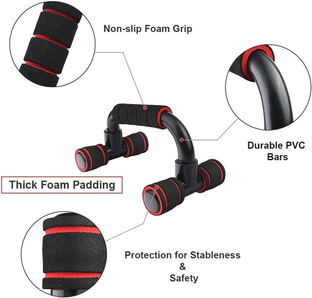 Detalle 2 de flintronic Poignées de Pompe 150 kg 🏋