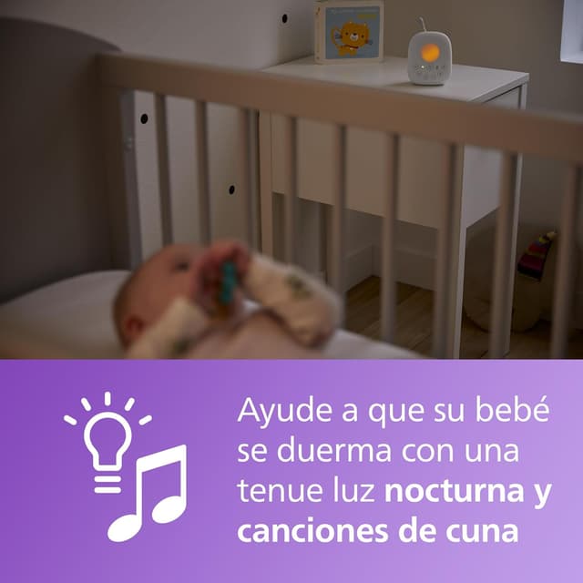 Detalle de Philips Avent SCD713/26: Vigilabebés Audio DECT con Luz 🌙
