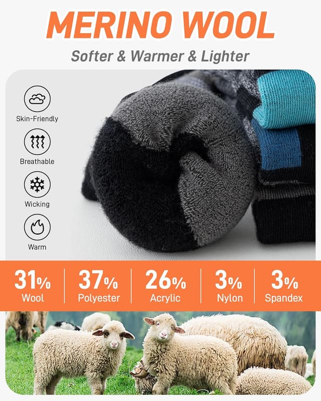 Thumbnail 6 de Niorasen Merino Wool Ski Socks 2 Pairs