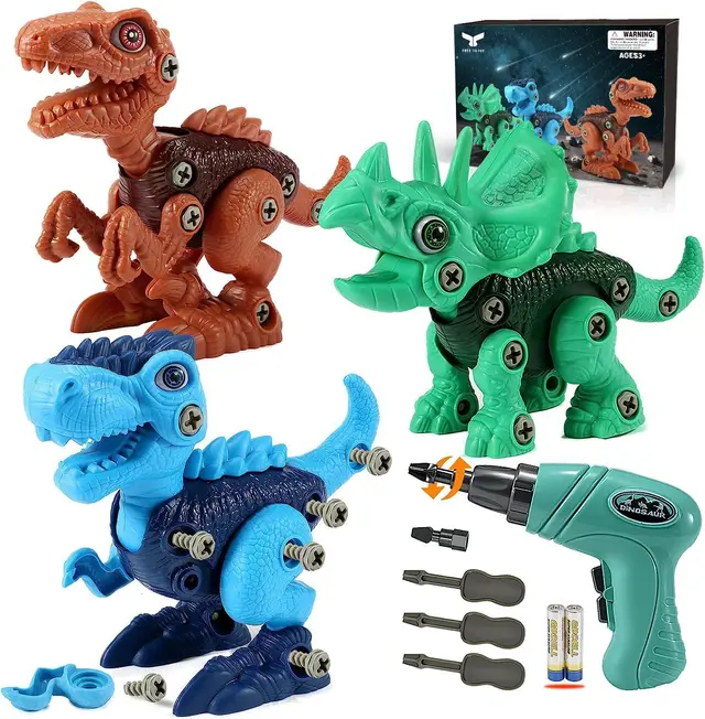 Detalle de Dinosaur STEM Toys Take Apart Set 3-Pack 🦖