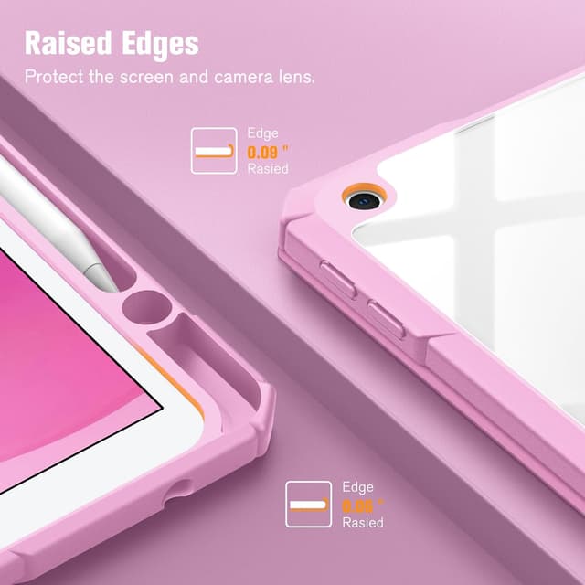 Thumbnail 6 de FINTIE Hybrid Case for iPad 10.2 inch, Lilac Pink