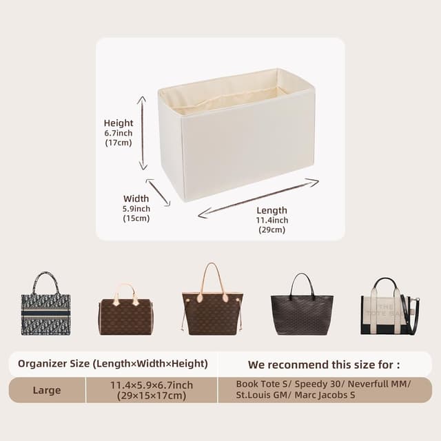 Detalle 2 de NeatThin purse organiser insert 29 cm large