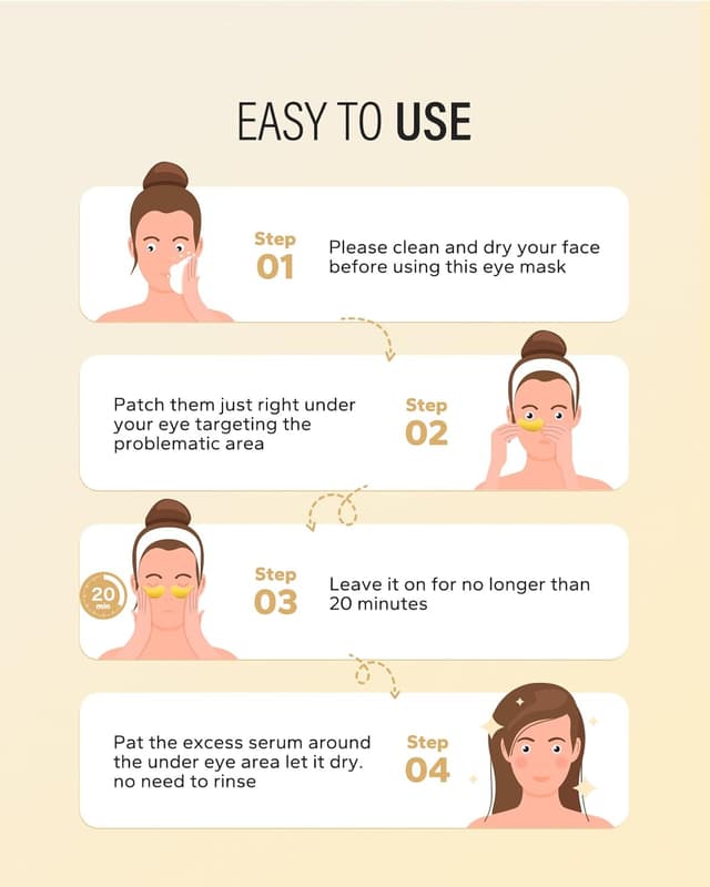 Thumbnail 4 de Maskiss 24k Gold Under Eye Patches 25 pairs