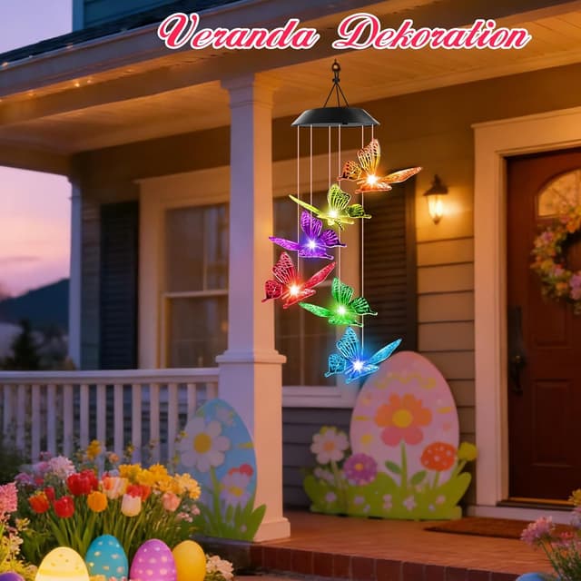 Thumbnail 6 de Osterdeko Solar Windspiel Schmetterling
