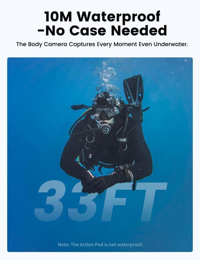 Detalle 2 de Apexcam K80 mini action cam 4K