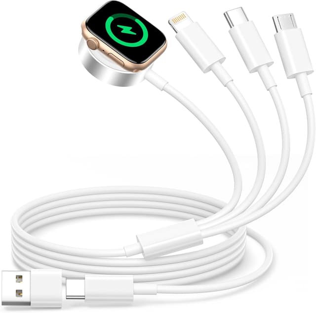 Detalle de Bamkey 4 in 2 Multi Fast Charger for Apple Watch
