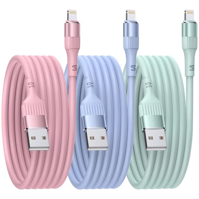 Detalle de Nebite iPhone Charger 6ft MFi lightning cable pack