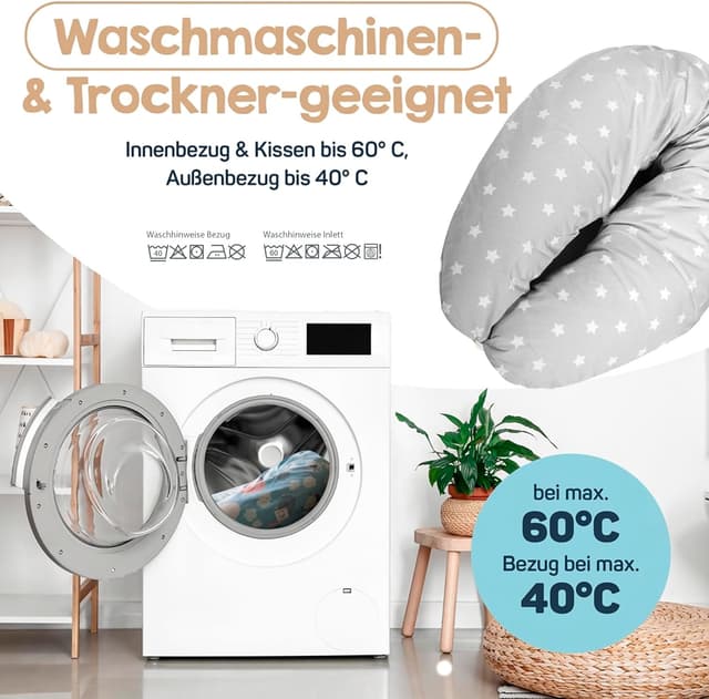 Thumbnail 5 de Baby's Stillkissen XXL 190cm Schwangerschaftskissen