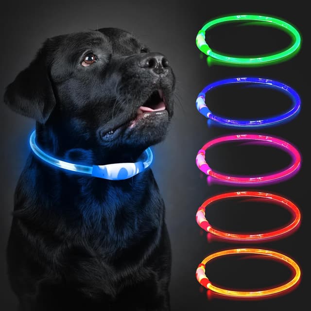 Detalle de LED Hundehalsband Aufladbar 70 cm