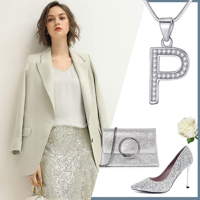 Detalle 1 de Collana Morella lettera 925 rodiato, 45 cm