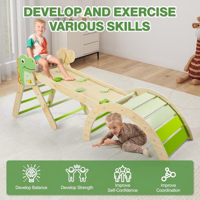 Detalle de Khlerox indoor climbing frame 7 in 1