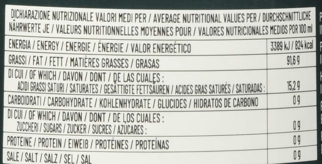 Detalle 2 de Le Terre di Colombo 100% italienisches natives Olivenöl extra (0,75 l) in Flasche mit weißer Papierhülle
