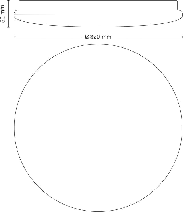 Detalle de Philips Moire Plafón LED de Techo 17W Luz Fría