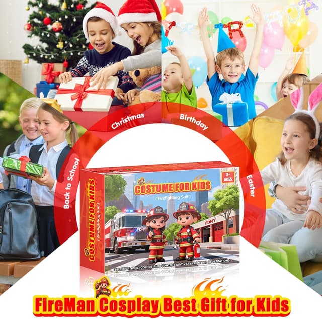 Thumbnail 2 de Lozzzyo DĂ©guisement Pompier Enfant đźŽ