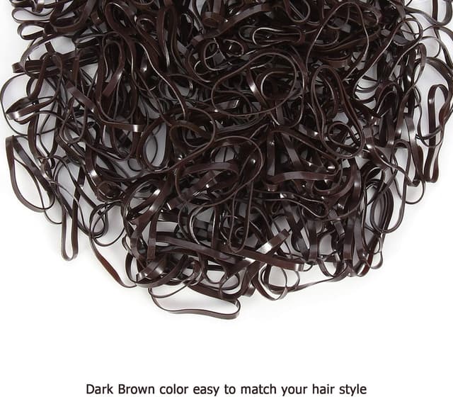 Detalle de Hoyols élastiques cheveux marron, 1000 pièces