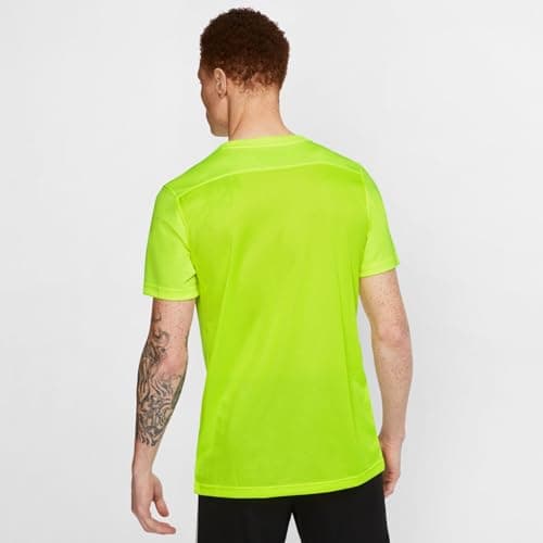 Detalle de Nike M Nk Dry Park Vii Jsy Ss camiseta de fútbol de manga corta para hombre (Volt/Black)