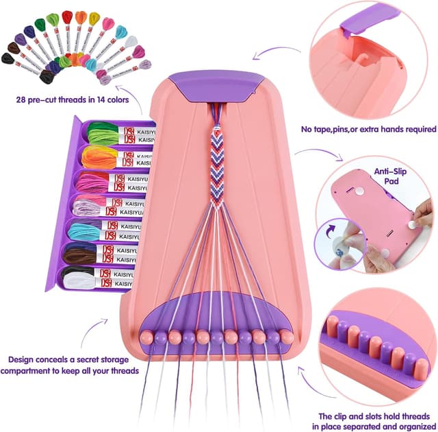 Thumbnail 1 de TingingYuli Freundschaftsarmband-Machset für Kinder 28 Fäden