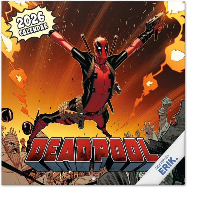 Detalle de Grupo Erik Calendario 2026 Deadpool 30x30 cm 🗓
