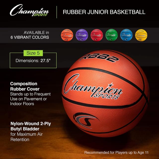 Detalle de Champion Sports Basketballs true bounce 2-ply