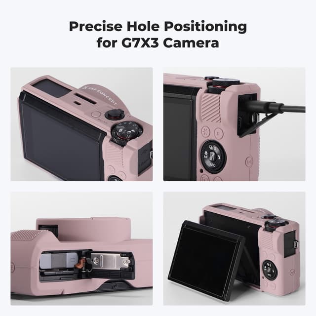 Detalle 2 de K&F Concept Custodia silicone per Canon G7X3