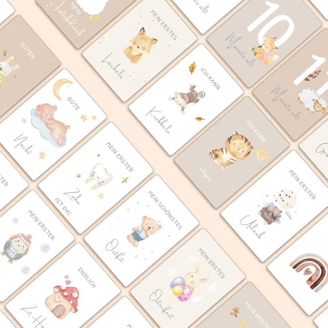 Thumbnail 6 de Giftota Meilensteinkarten Baby – 50 Karten