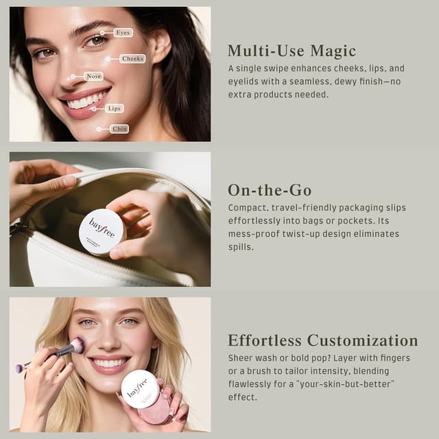 Detalle 2 de bayfree Multi Glow Balm, 0.63 oz ๐จ