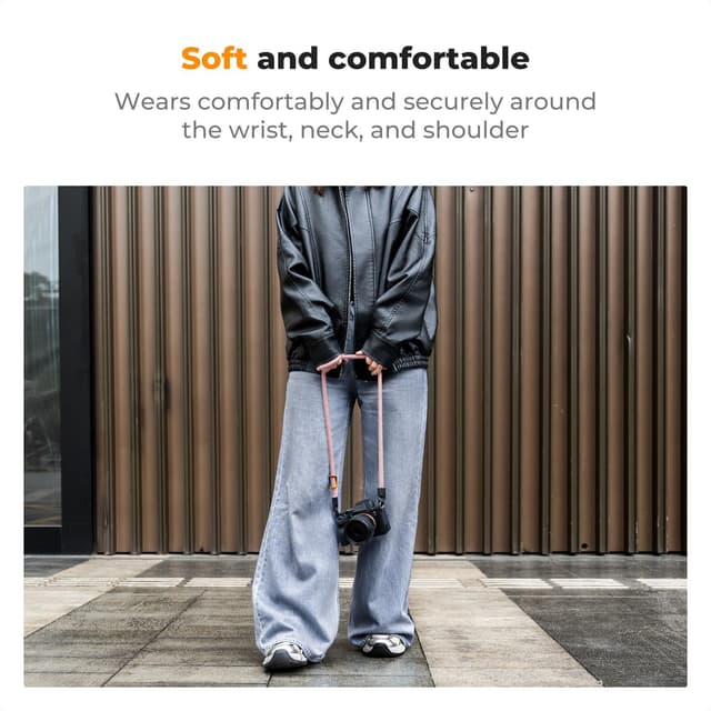 Detalle 2 de K&F CONCEPT Kameragurt für DSLR und Systemkameras, 100 cm