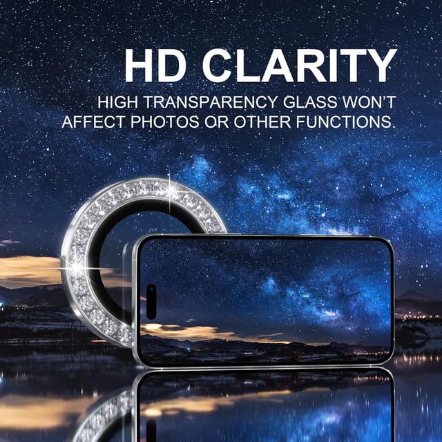 Thumbnail 4 de Choiche iPhone 16 Pro Camera Lens Protector 9H