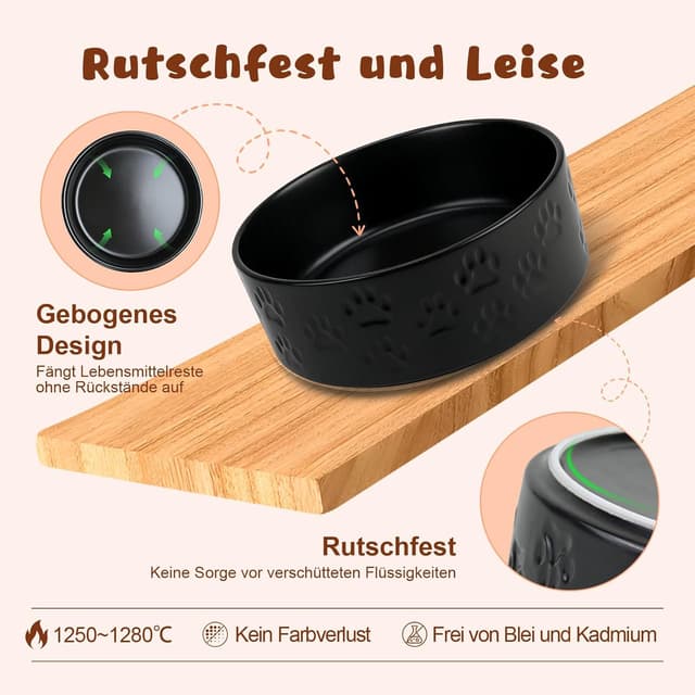 Thumbnail 3 de SPUNKYJUNKY Keramik erhöhter Hundenapf 1250ml