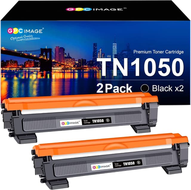 Detalle de GPC Image TN1050 2-Pack Black Toner Cartridges đź–¨