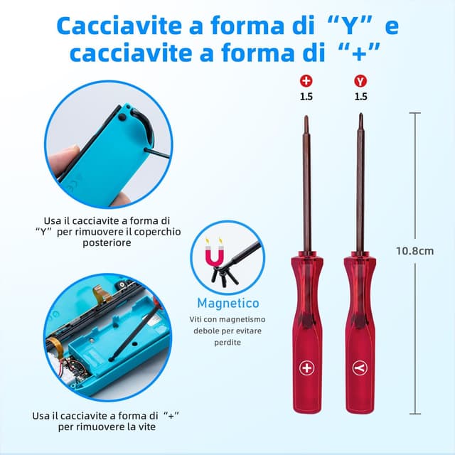 Detalle 2 de Tolesum Switch Joycon 3D Joystick analogico Kit